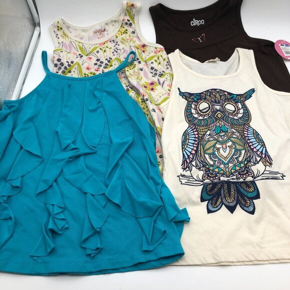 Girls Size L 10-12 Tank Tops BUNDLE Circo Gymboree Cat & Jack Mixed Tunic - Picture 2 of 9